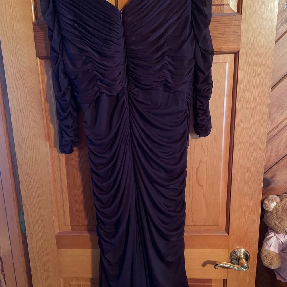 Plum color women’s dress. - Picture 2 of 3